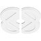 Ekena Millwork Charlotte Architectural Grde PVC Contemporary Ceiling Medallion, Two Piece, 18"OD x 3"ID x 7"C x 1"P CMP18CE2-03000 - alternate 2